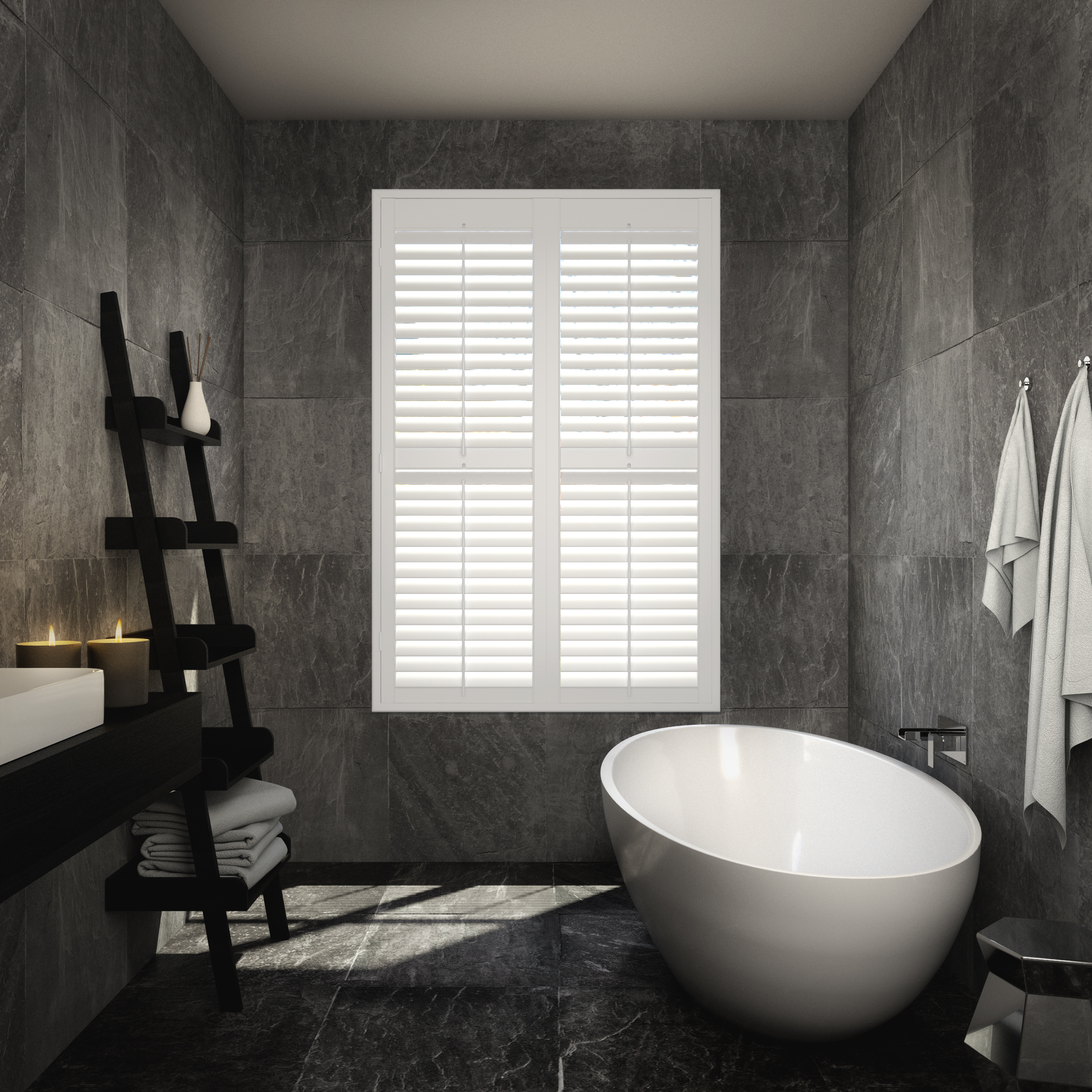 Hampton Bathroom Shutters